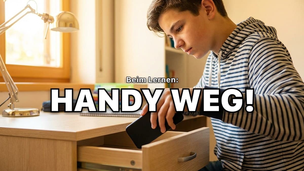 Lerntipp: Handy weg – Kopf frei. Warum das Handy beim Lernen stört